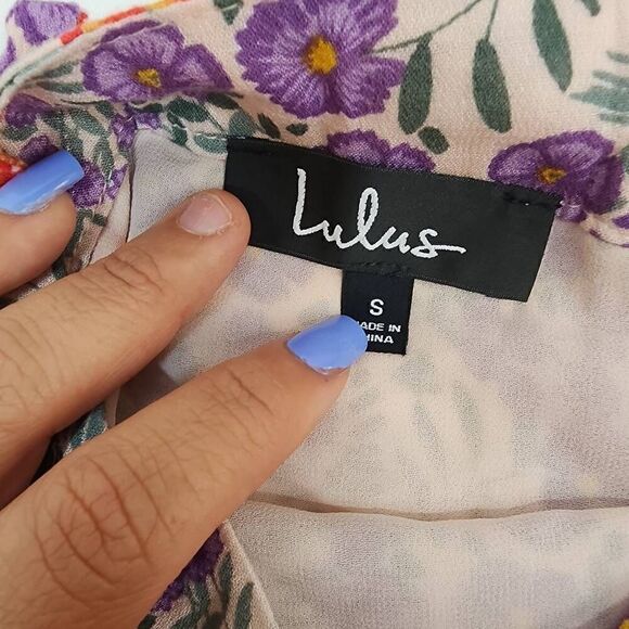 Lulus Size Small Women's Floral Wrap Midi Skirt Boho U - Picture 5 of 7